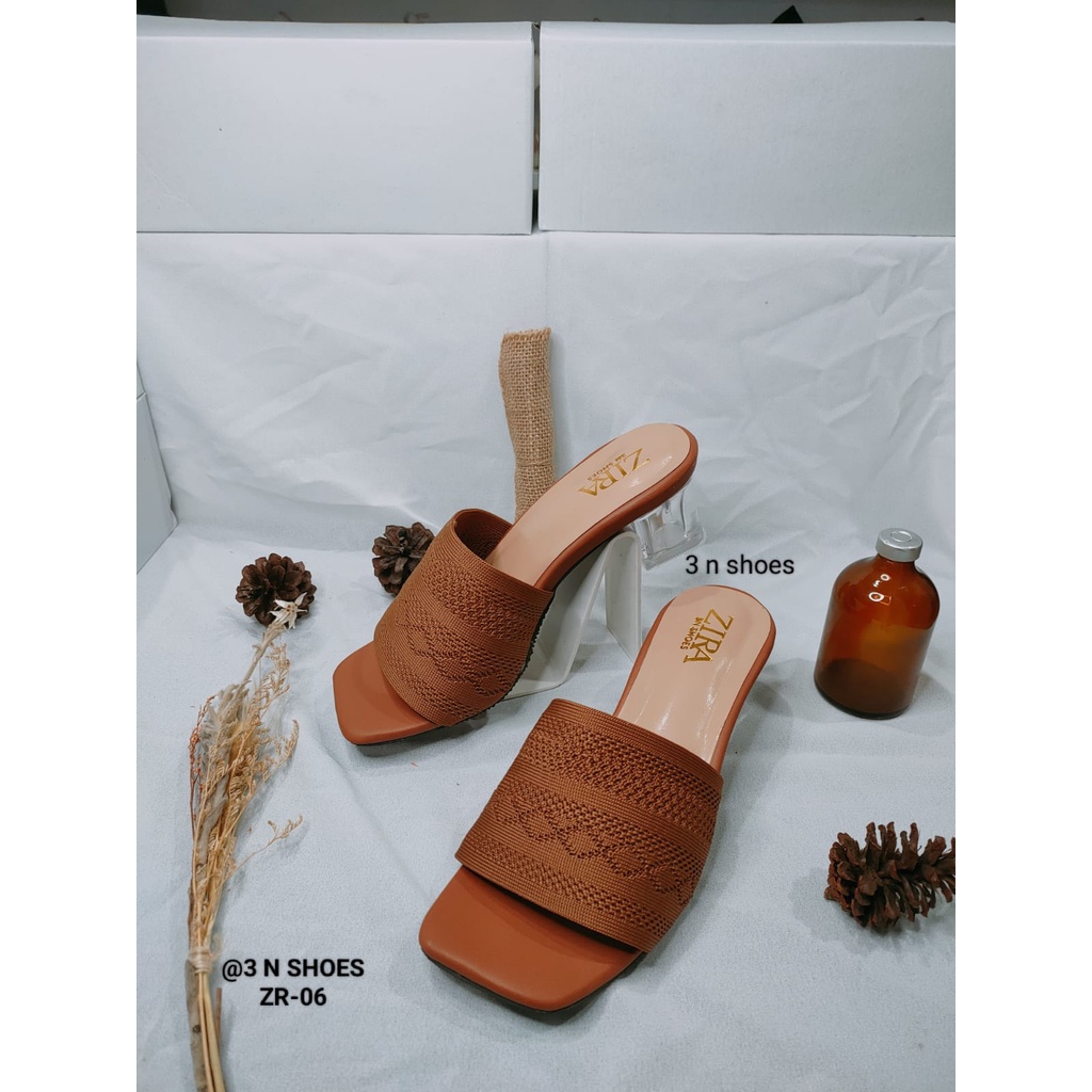 Sendal Heels Rajut Hak Kaca 5cm Terbaru Sandal buat Kondangan Wanita Kekinian  Hills Prempuan Sandal Real Pictt Sandal Pesta Sandal Cewek Dewasa ZR  06