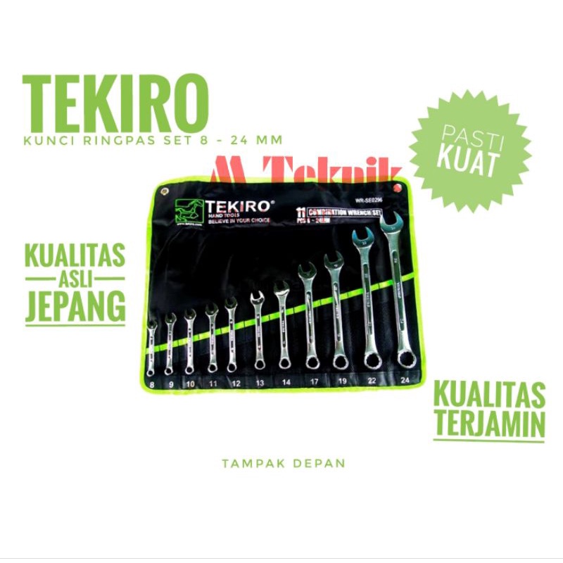 Jual Kunci Ring Pas Tekiro Mm Combination Wrench Set Ringpas