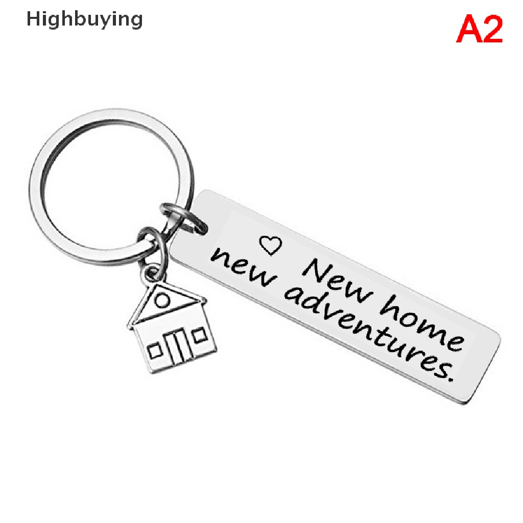 Hbid New Home New Adventures Gantungan Kunci Gantungan Kunci Stainless Steel Hadiah Pindah Rumah Glory