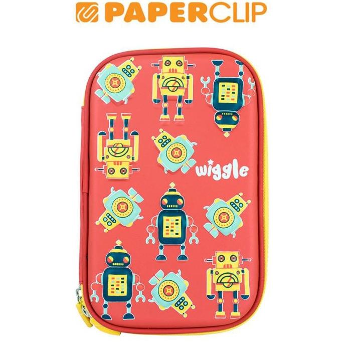 

PEN CASE / TEMPAT PENSIL WIGGLE HARD CASE DOUBLE ZIPPER .WGRT/ UH654OIK