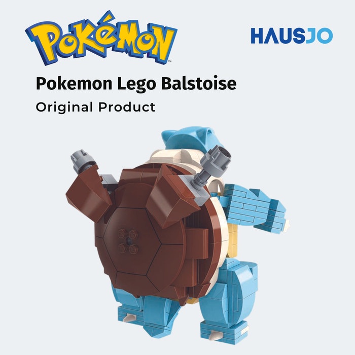 Hot Sale Mainan Anak Figure Lego Brick Pokemon Blastoise Original Keeppley Terlaris