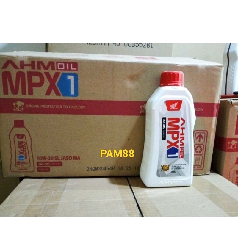 Oli Mpx1 ...800 ml..10 W - 30 SL. 1 dus isi 24 btl