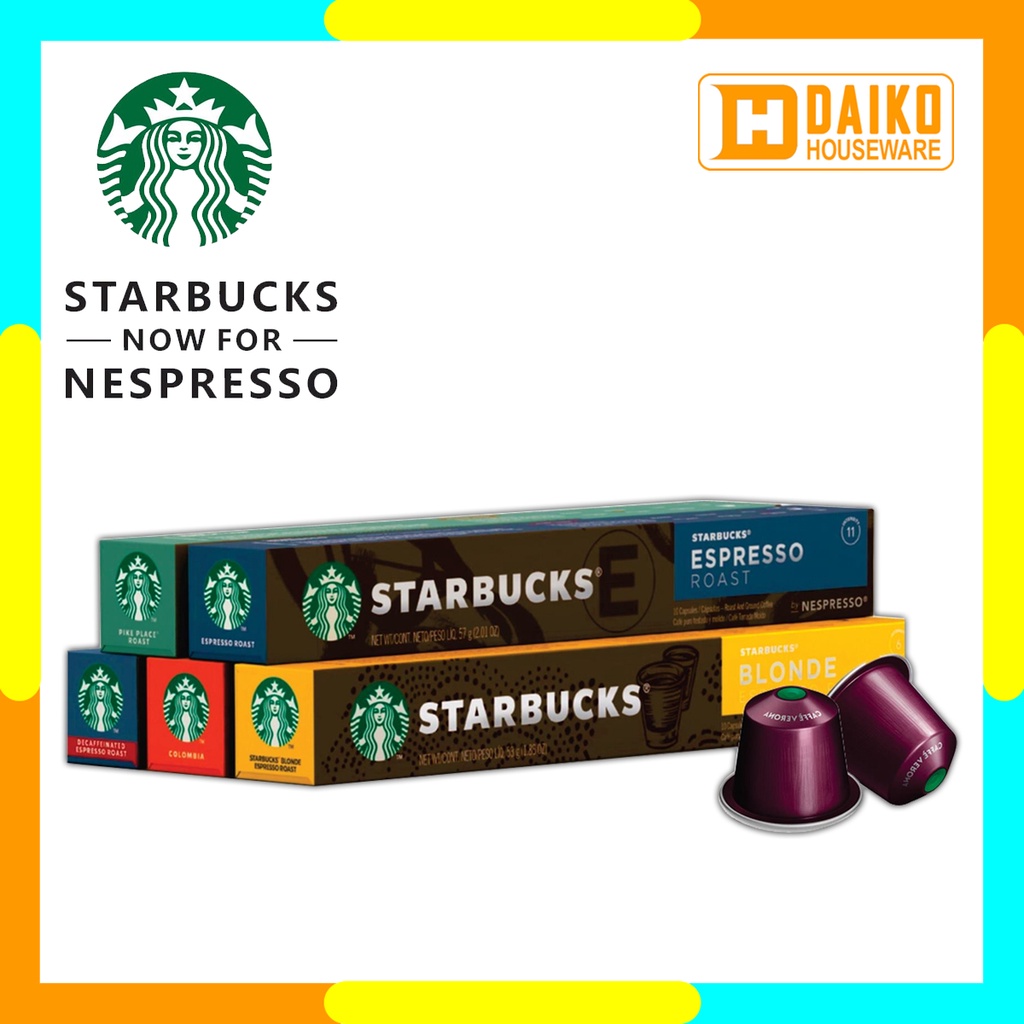Starbucks Capsule Nespresso 1 Pack @10 Kapsul All Varian Rasa Original