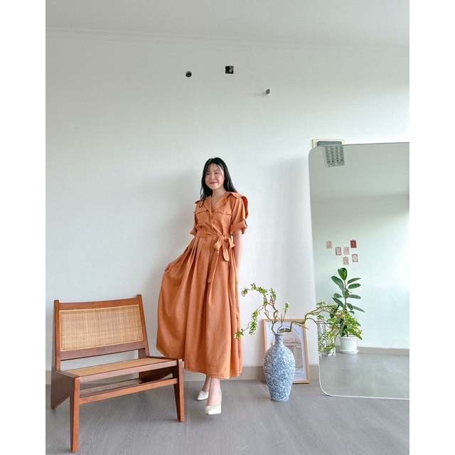 KANON - Aomi Dress - Dress imlek sailor kemeja maxi hijab friendly