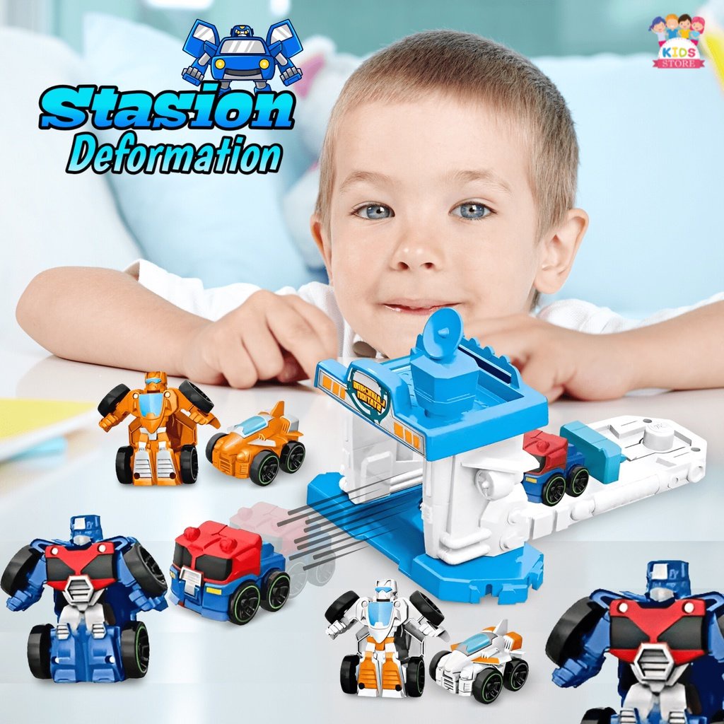 Robot Deformation Figure | Mainan Anak Laki Laki Robot Robotan Stasion Deformation Max | Kado Ulang Tahun Anak Cowok