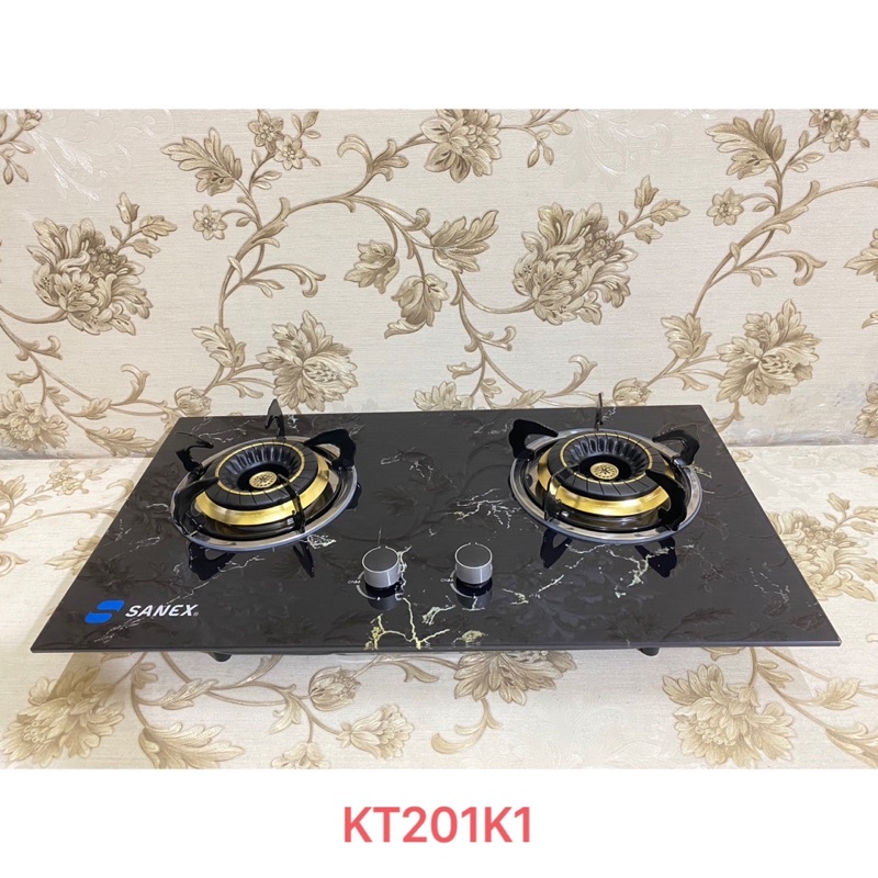 Kompor Gas Meja/Kompor gas Tanam Sanex 2 Tungku Warna Hitam (SN-KT201K1) dan Warna Putih (SN-KT201K2