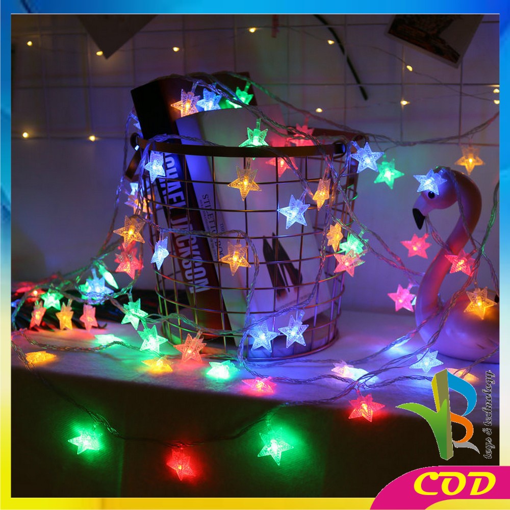 RB-C774 Lampu Tumblr Bintang Warna Warni Hias Natal Dekorasi Rumah Kamar Tidur Light Star Lamp / Lampu Tumbler LED Natal Tahan Air