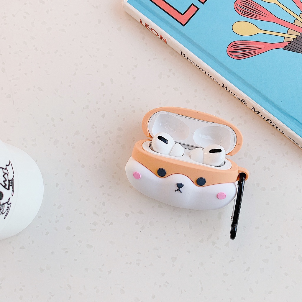 3d Cute Puppy Dog Shockproof Bluetooth Earphone Case Cover Untuk Airpods1 2 3 Pro I12 i13 Inpods 12 13 Pro Airpods3 Silikon Shell