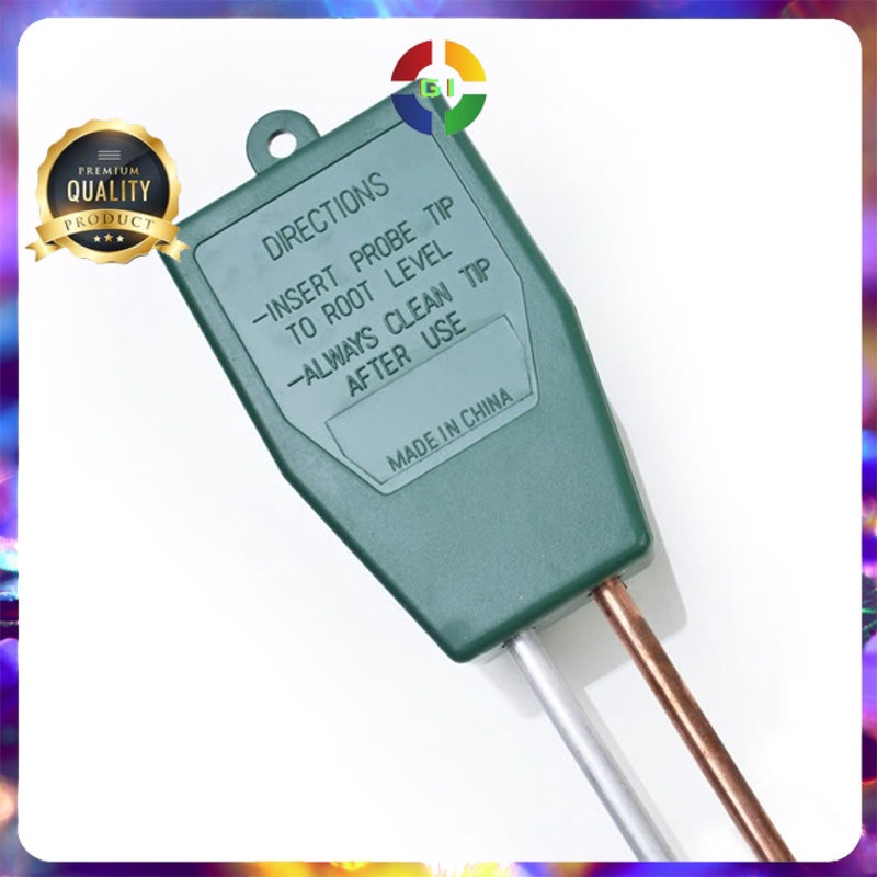 Alat Pengukur Kelembaban Tanah 3 in1 Soil Moist PH Detector Analyzer - Green