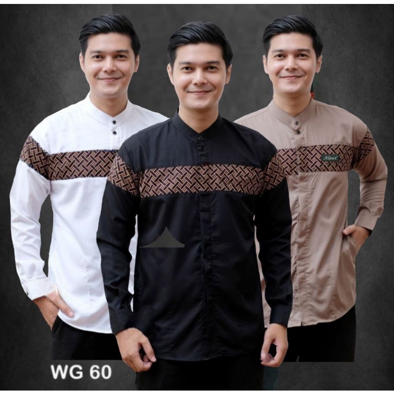 Baju Koko Kurta Dewasa Lengan Panjang Material Catton Adem Serap Keringat