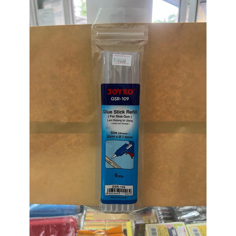 

Joyko GSR-109 Glue Stick Refill Size 20cm x 7mm 6 Pcs