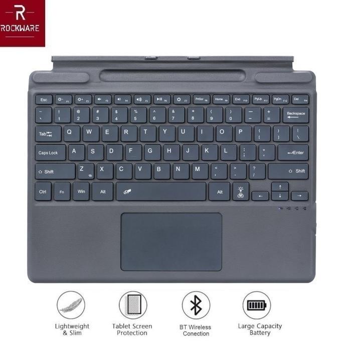 ROCKWARE RW-2089D - Bluetooth Keyboard for Surface Pro 8 - X