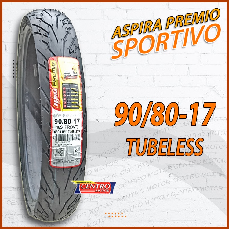ASPIRA PREMIO SPORTIVO 90/80-17 TUBELESS