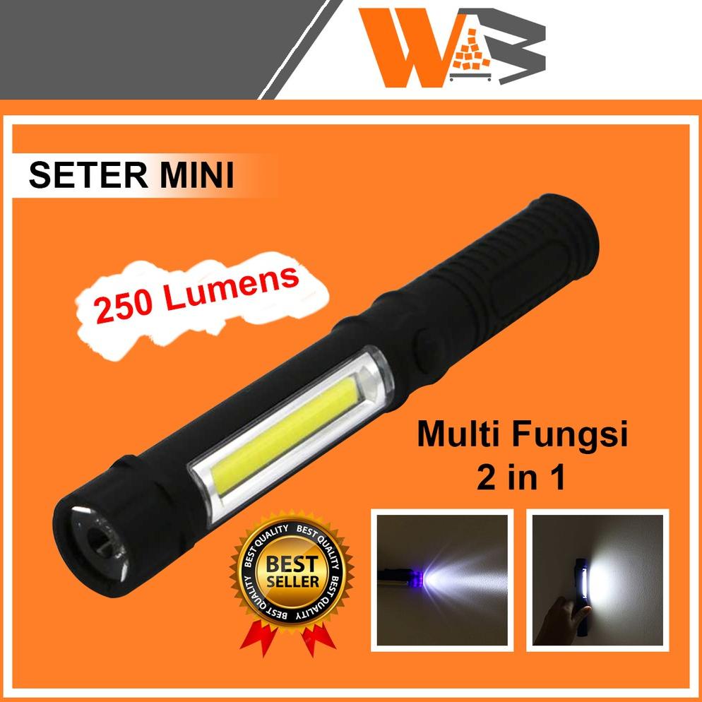 LAMPU SENTER KEPALA SWAT LED HIMALAYA MAGNET SUPER TERANG WATERPROOF MINI EMERGENCY TAFFWARE A49