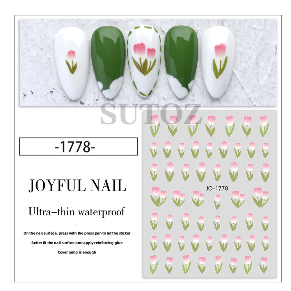 GELASA Stiker Kuku Nail Art Sticker Joyful Nail Series