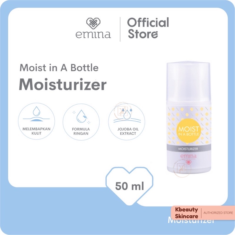 Emina Moist In a Bottle 50 ml - Pelembab Wajah