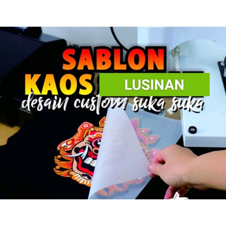 kaos oblong sablon / kaos polos sablon / kaos custome sablon / sablon kaos seragam / kaos polos sabl