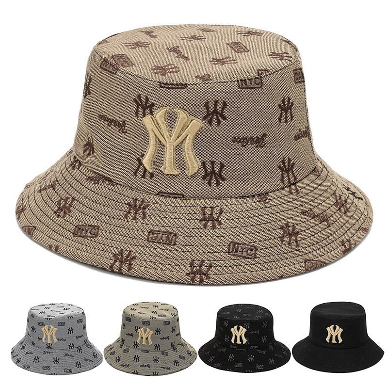 Topi bucket hat NY MLB premium wanita pria kualitas premium