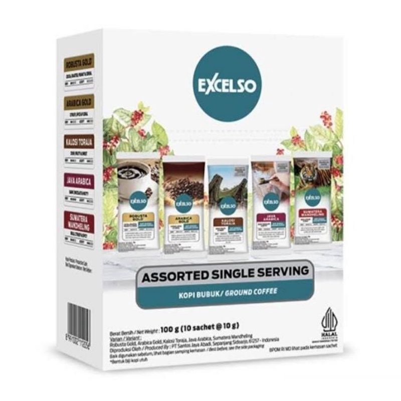 

EXCELSO KOPI SINGLE SERVING ASSORTED PACK – FOLDING BOX (10SCH X 10GR)