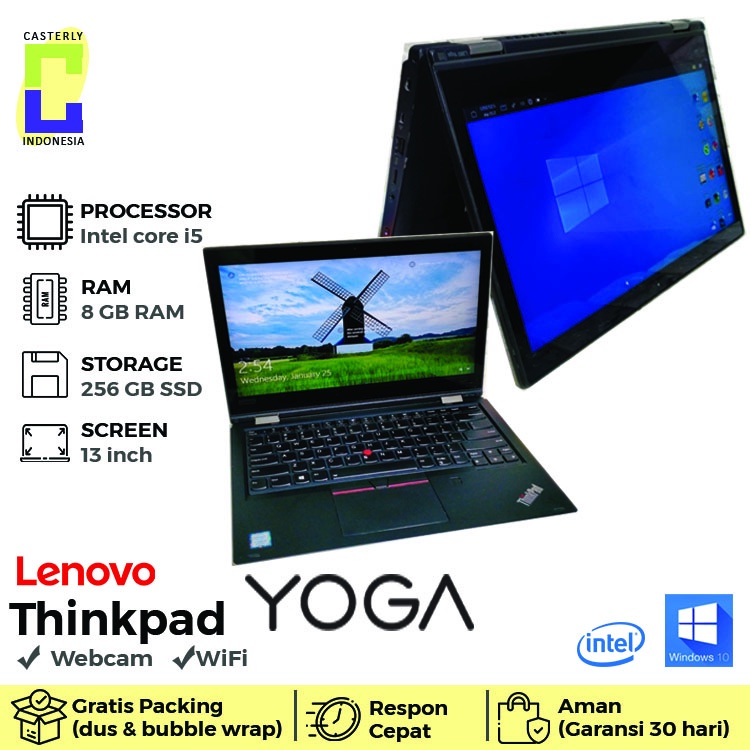 Laptop lenovo thinkpad yoga x1 x13 L13 x390 x380 L390 L380 L370 core i5/i7 ram 16 ssd 512