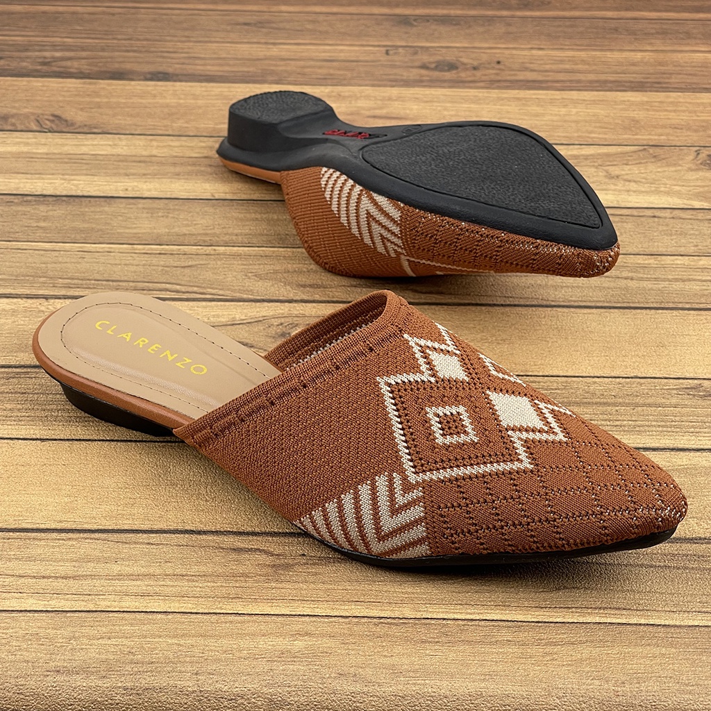 Sandal Wanita Slip On Mules Rajut Merlin AW02 ~ Clarenzo