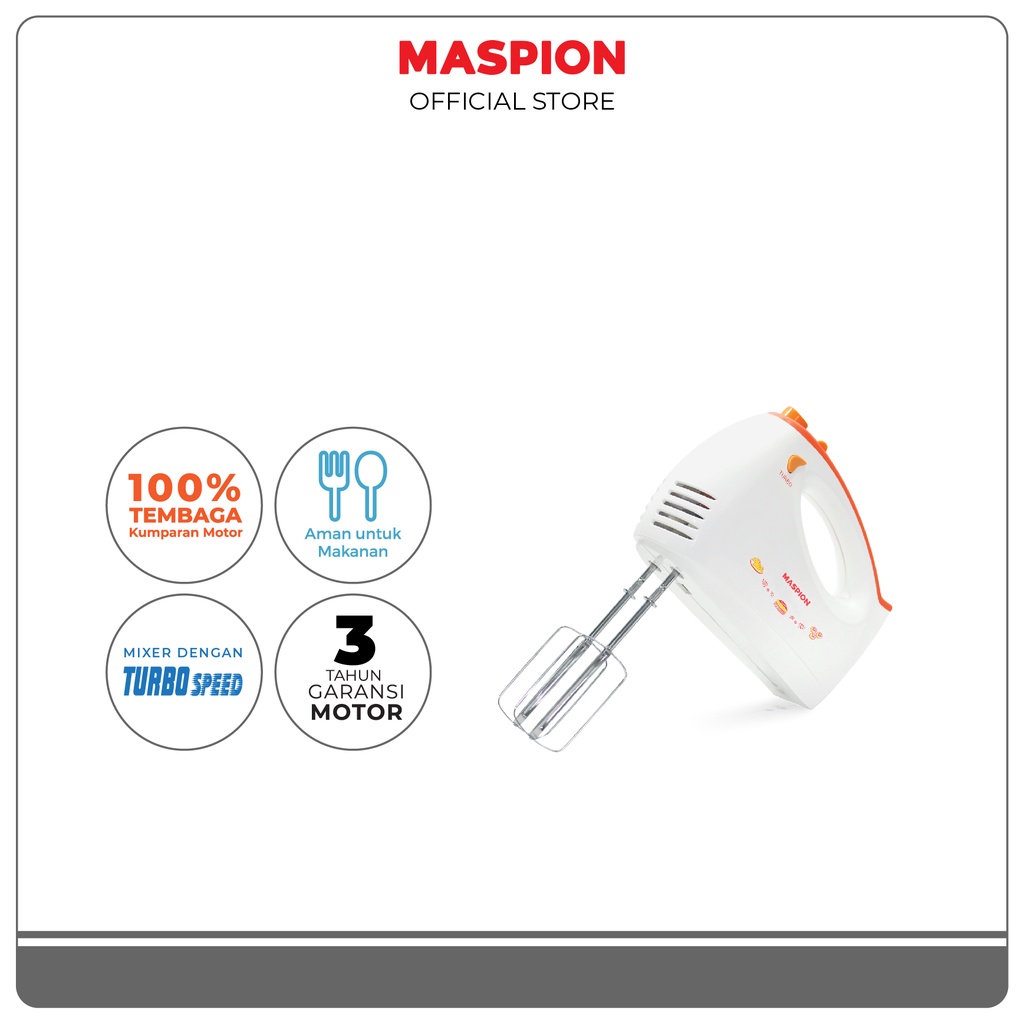 Maspion Electric Hand Mixer Pencampur Elektrik MT-1193