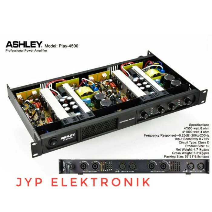 Ampli Power Amplifier Ashley Play 4500 / Play4500 / Play-4500 Original