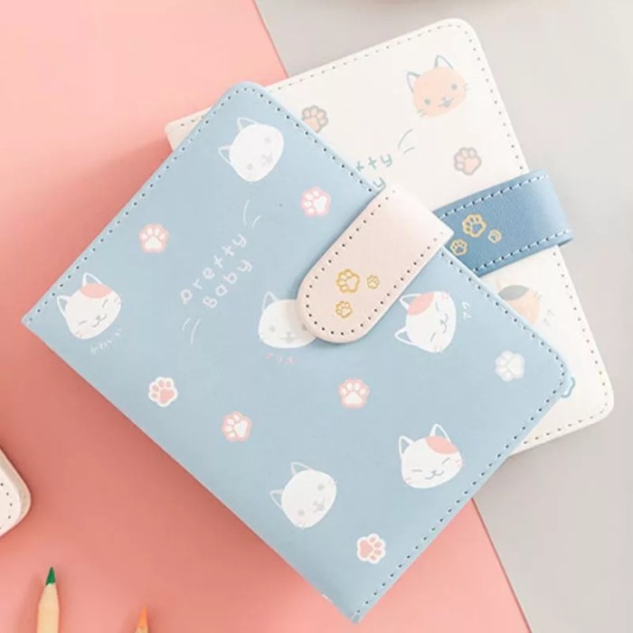 

Note Ic] 1 Pcs Mini Notebook A6 Hardcover Magnetic Buckle 96 Pages