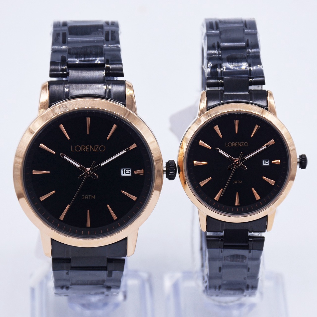 JAM TANGAN CAUPLE LORENZO 5108M 5108L 5108 ORIGINAL FREE BOX