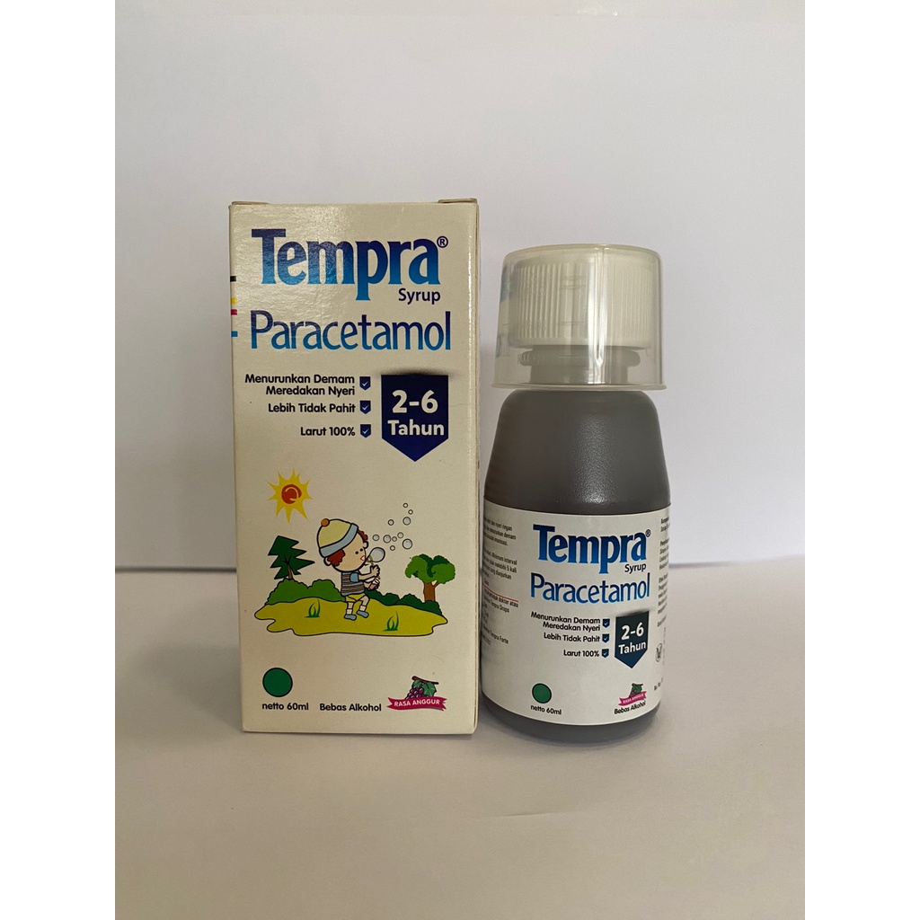 Tempra Sirup 60mL Rasa Anggur/Tempra Sirup 2-6 Tahun/Demam