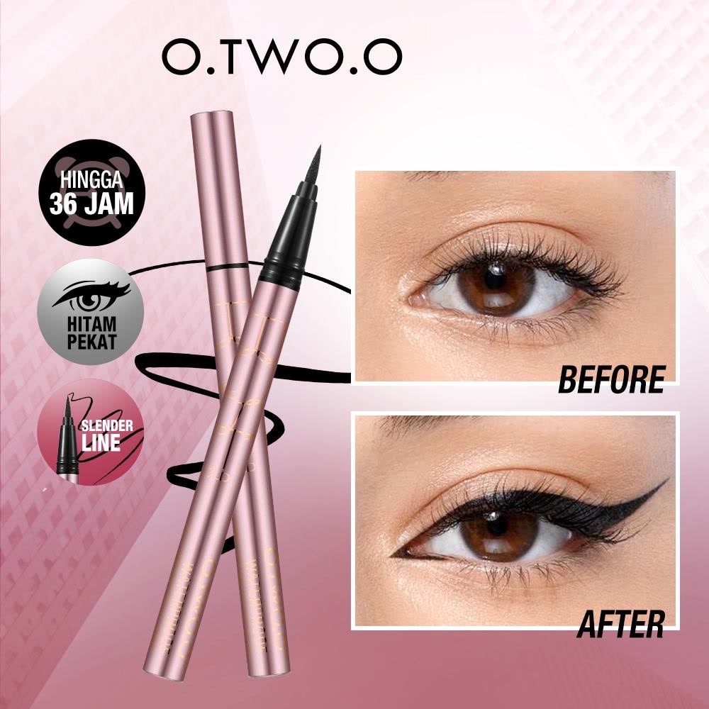 ★ BB ★ O.TWO.O Waterproof Eyeliner Pen - Eyeliner Long Lasting Liquid Eyeliner Waterproof Black | O TWO O