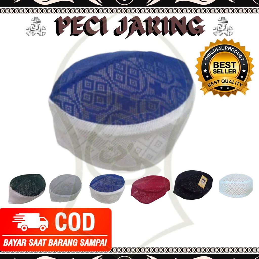 peci jaring / peci jaring murah / peci haji jaring bisa COD