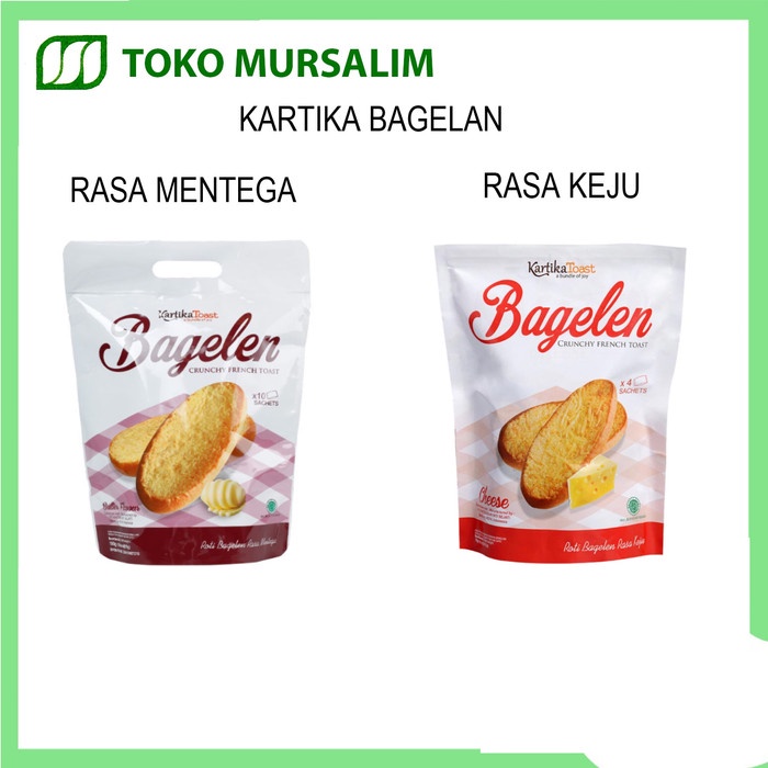 

Kartika Roti Bagelen All isi 4 pcs x 18 gr 1s - Roti Kering