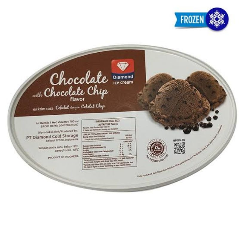 

Diamond ice cream 700ml es krim 700 ml jumbo kemasan baru