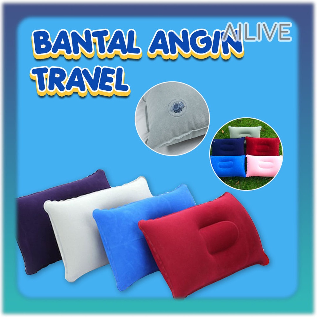 Bantal Tiup Travel Inflatable Travel Pillow Camping Outdoor Bantal Portable