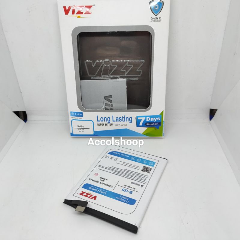 Baterai Batre Vizz B-G6 Vivo S1 ORIGINAL Vizz