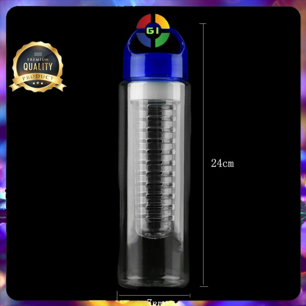 Botol Minum Infuser BPA Free 700ml Black