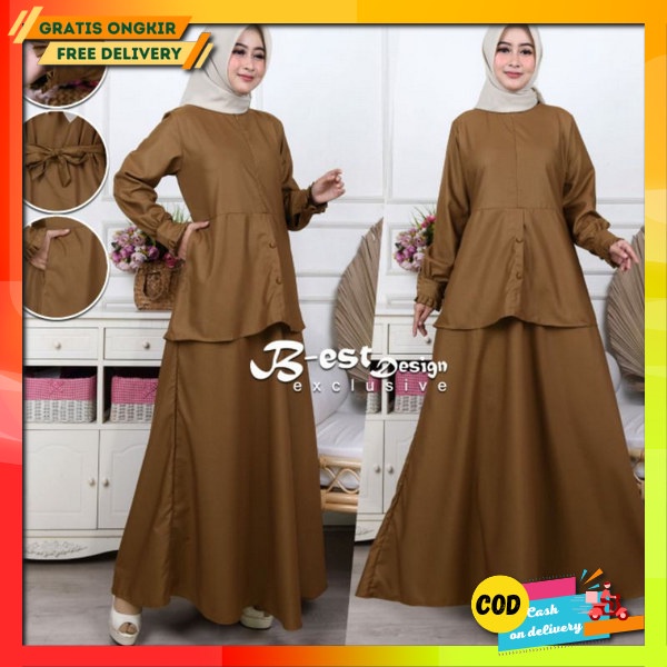 Games Cewek Kekinian Gamis Wanita Premium 2023 Bsju Ghms Remaja Import Gamies Hari Raya Wanita Gms C