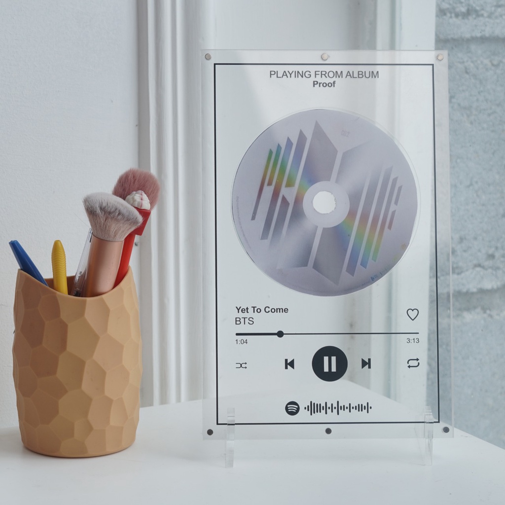 Akrilik Spotify / Akrilik Custom Spotify / Rak Kaset CD Custom Spotify