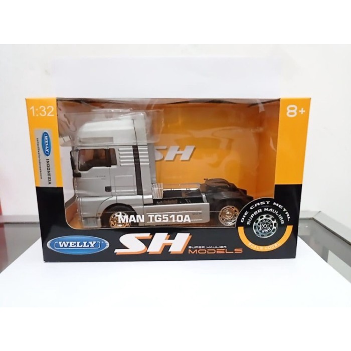 DIECAST TRUK MAN TG510A MINIATUR HEAD TRUK KONTAINER WELLY 1:32 MURAH TERLARIS