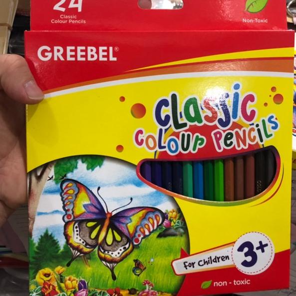 

Hot Pensil warna greebel 24 warna kemasan 2019