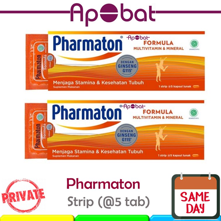 - ApObat - 1 Amplop 5 Tablet Pharmaton Formula Multi Vitamin Farmaton Parmaton Vitamin Daya Tahan Tu