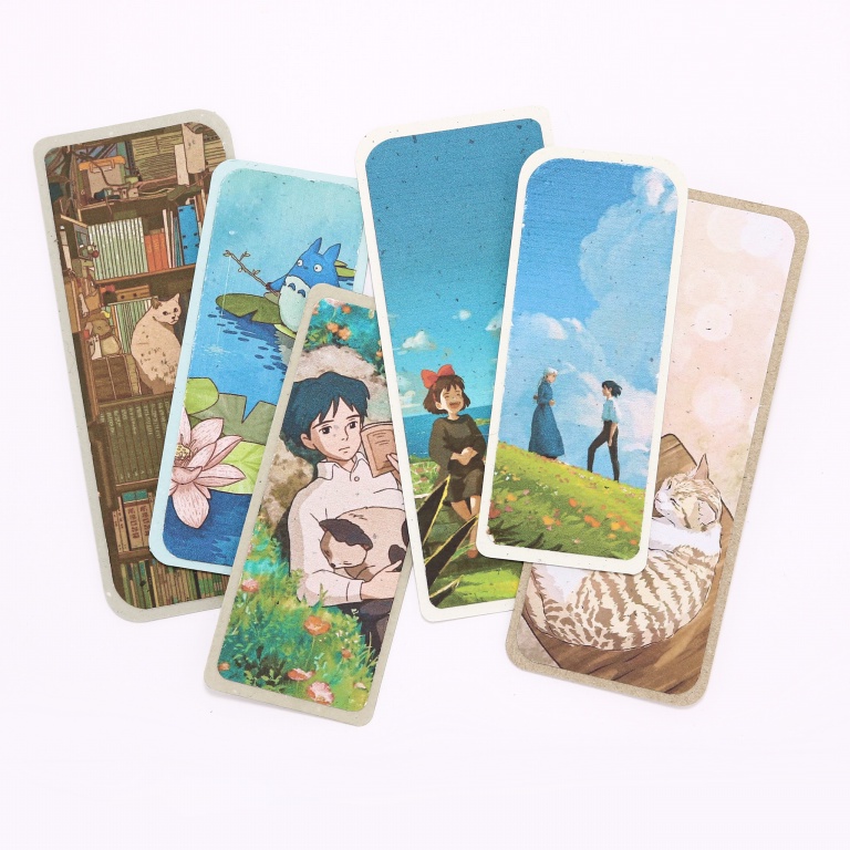 

[GHIBLI VIBE SERIES] Pembatas Buku dari Kertas Daur Ulang / Bookmark from Recycled Paper by Maoelang Recycled Paper