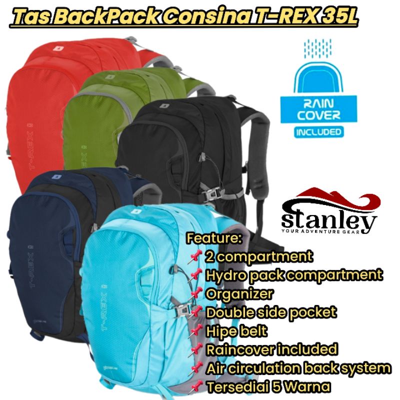 Tas Daypack Consina / Tas Daypack Consina Trex / Tas Ransel / Tas Sekolahn/ Tas Punggung