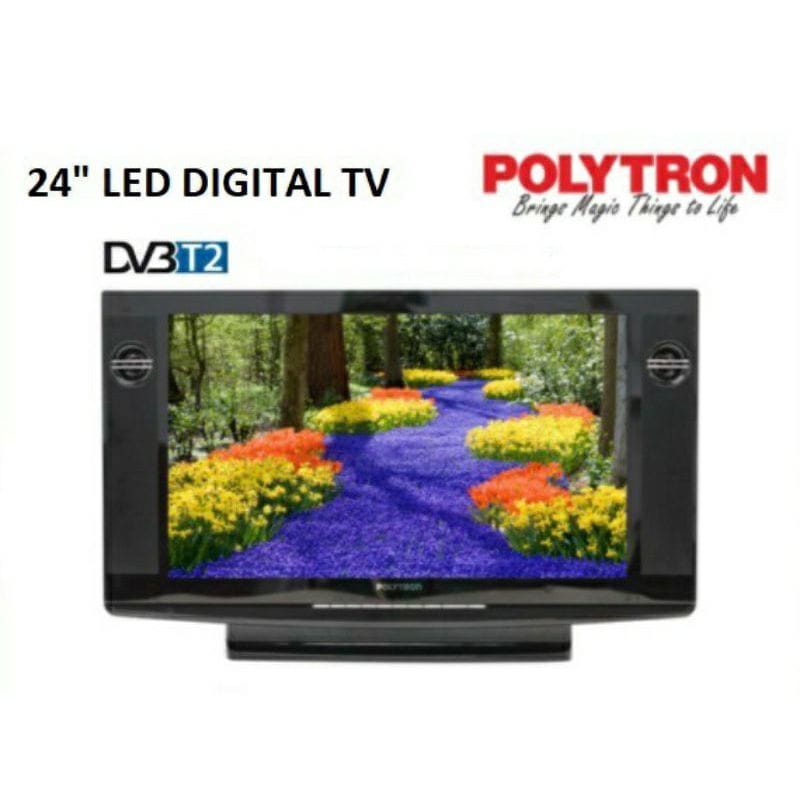 LED TV POLYTRON 24 INCH DIGITAL PLD 24V123 SEMI TABUNG