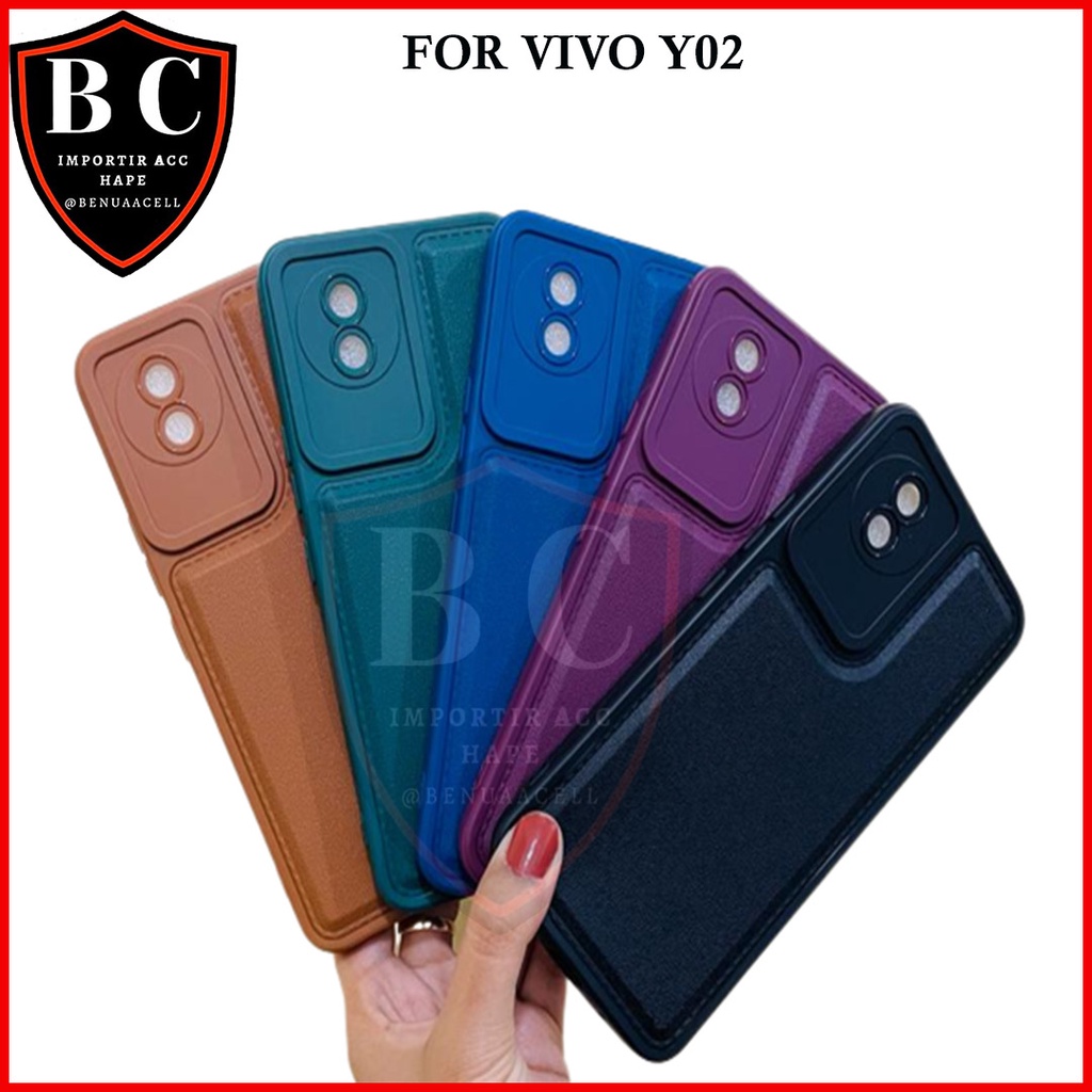 CASE VIVO Y02 - CASE LEATHER PRO VIVO Y02 NEW