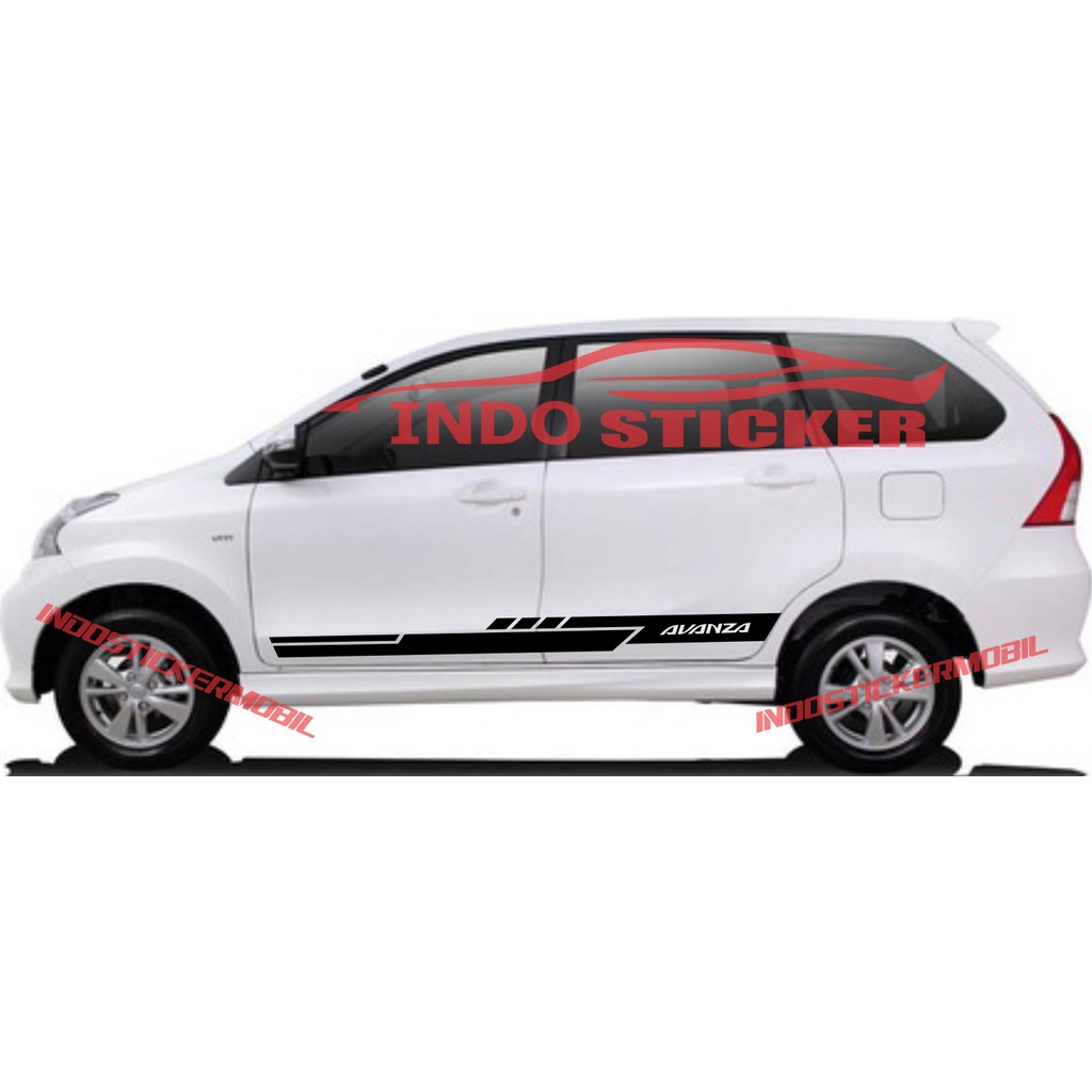 striping sticker mobil avanza sticker stiker mobil toyota avanza sisi samping