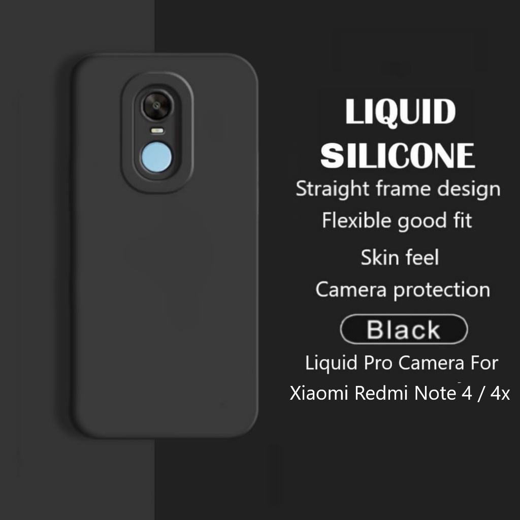 Promo Soft Case Xiaomi Redmi Note 4 / 4X  Liquid Pro Camera Casing Cover Handphone Anti Bekas Sidik Jari