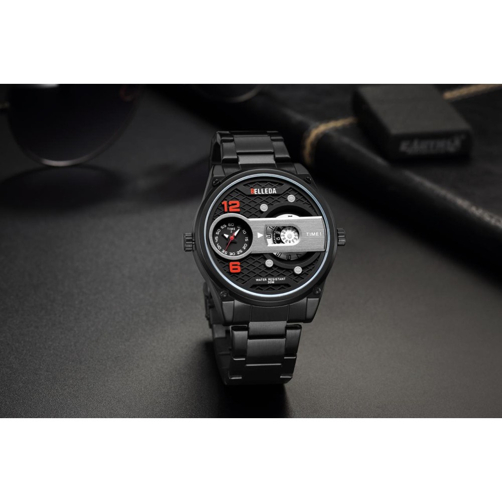 Jam Tangan pria Original Belleda 9008 Rantai jam tangan casual pria terbaru