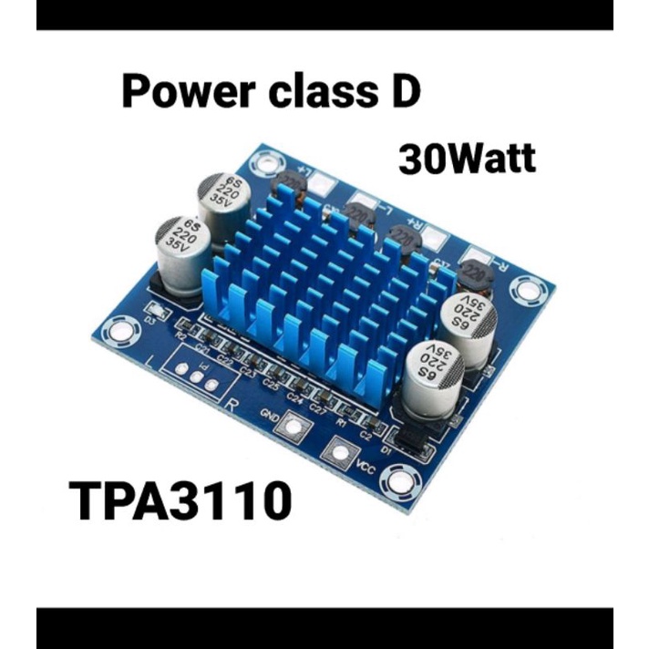 TPA3110 | XH-A232 power Amplifier class D 30 × 30watt stereo